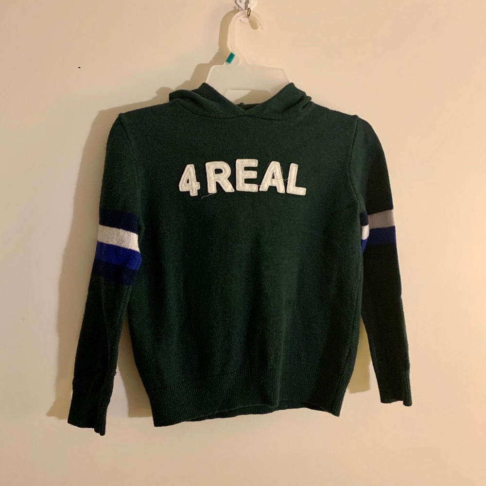 Gap Wool winter sweater witn hood  for big boys